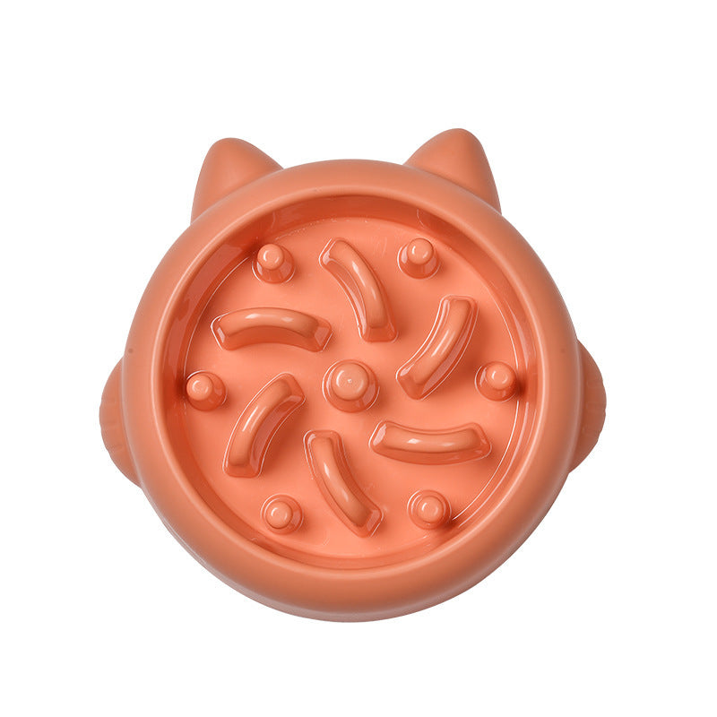 Anti-Gulping Slow Feeder Bowl for Dogs & Cats