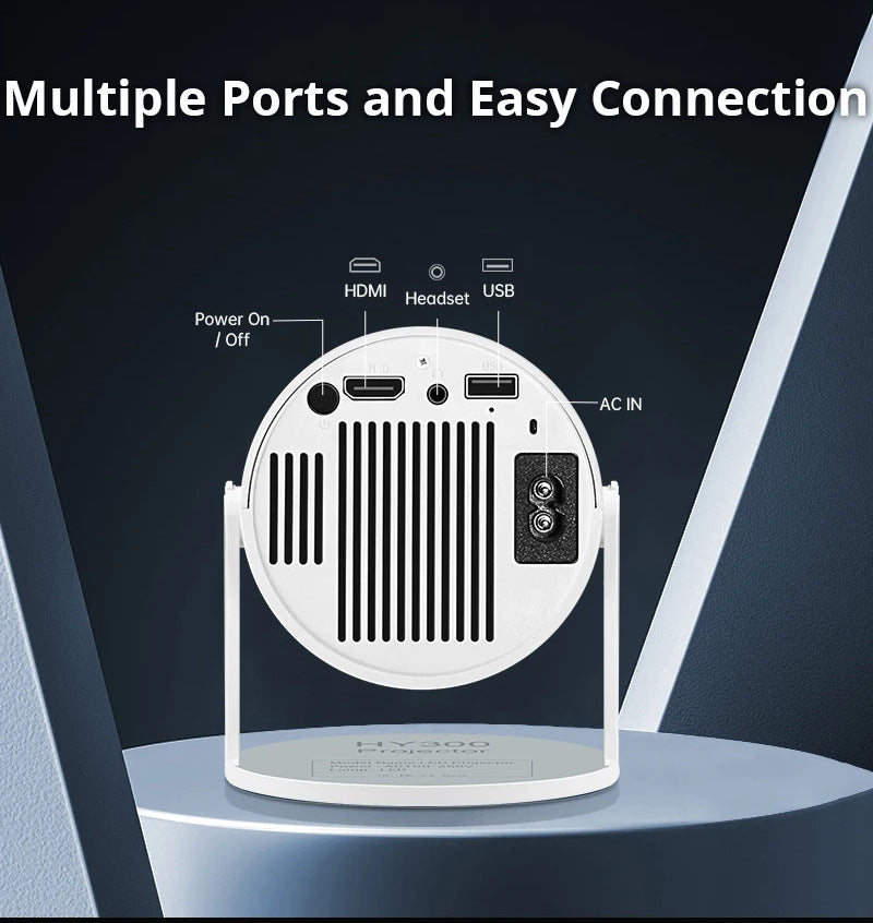 AnzhuoHD Smart Barrel Machine HY300 Home Projector