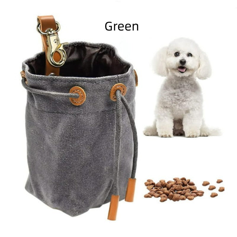 Outdoor Bundled Canvas Dog Food Bag Storage