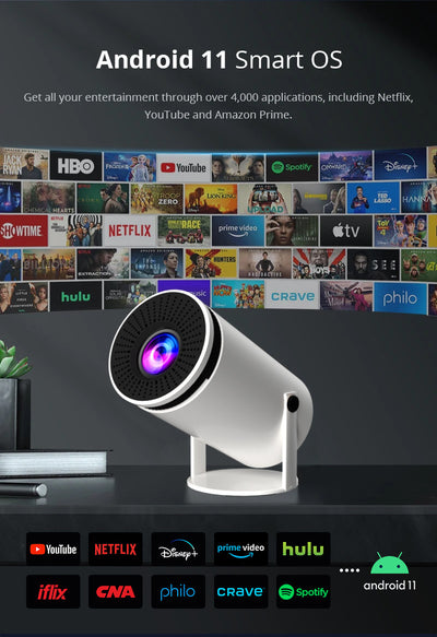 AnzhuoHD Smart Barrel Machine HY300 Home Projector