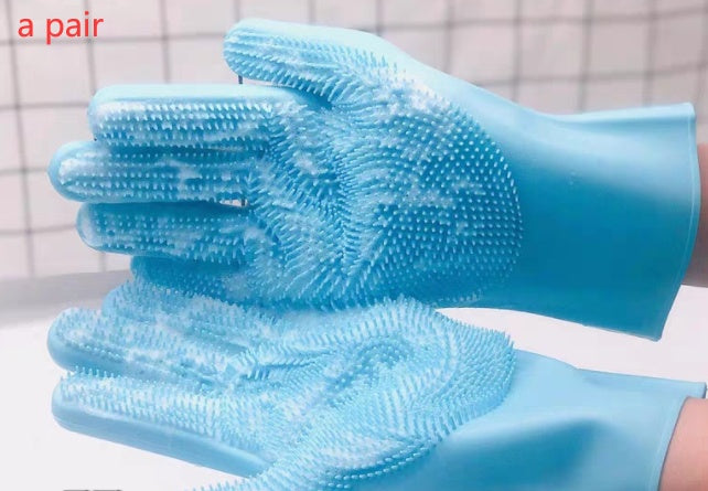 Silicone Pet Grooming Glove Brush